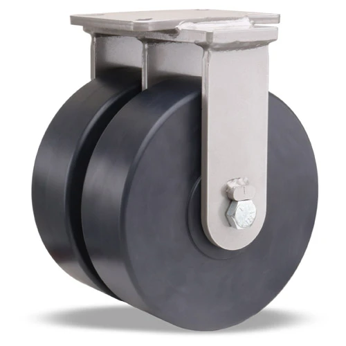 R-ZFSEC2-13NYB Hamilton Super Endurance Dual Wheel Rigid Caster with 10" x 3" Nylast Wheel
