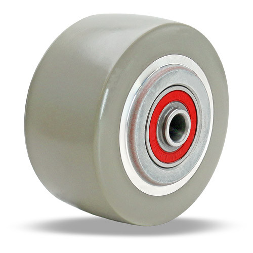 W-420-GB95-1/2 Hamilton 4" x 2" Dura-Glide Polyurethane (95A on aluminum wheel with 1/2" ID precision ball bearings