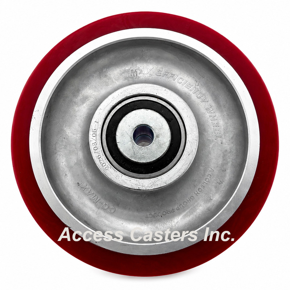 10" x 3" Polyurethane on Aluminum Wheel