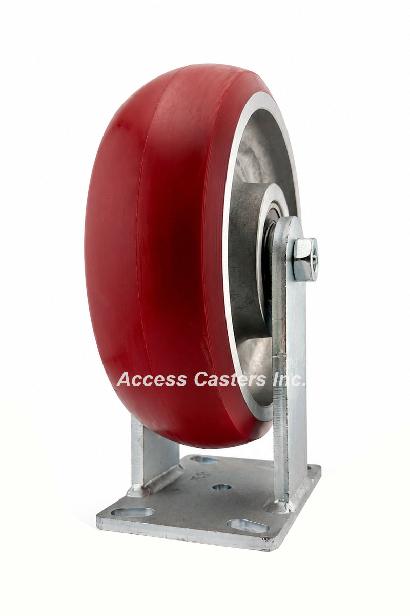 310AX10528R 10" Kingpinless Rigid Caster with CG-APEX Round Tread Wheel