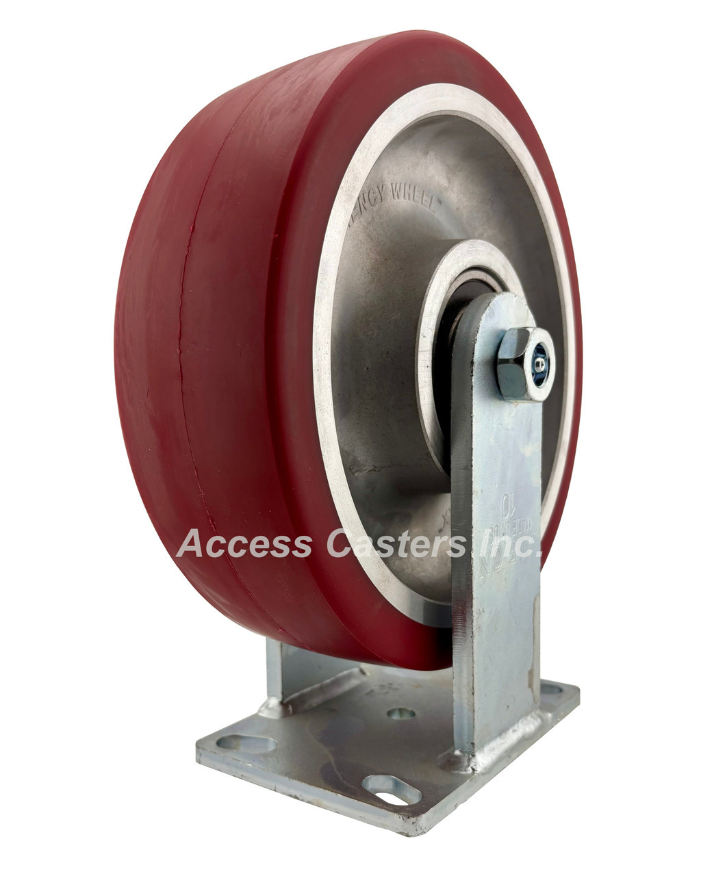 310AK08528R 8" Heavy-Duty Rigid Caster with CG-APEX Flat Tread Wheel