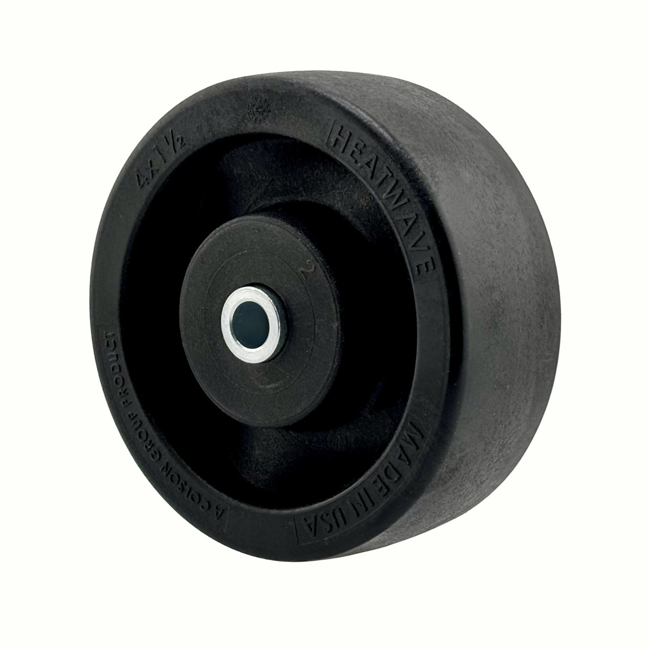 WH40X150HTW500-443401 4" X 1-1/2" Black High-Temperature Wheel with 1/2"Plain bore and 3/8" Spanner Bushing