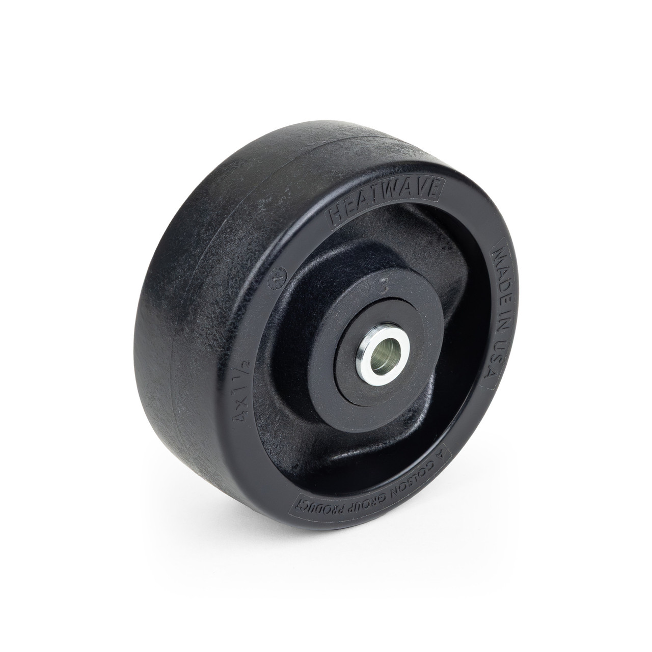 SSHS40P2HWBSB Colson 4 Inch Stainless Steel High Temperature Swivel Caster with Brake, Black Wheel