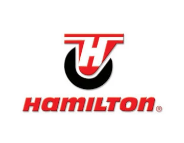 W-1630-R-1 Hamilton 16 x 3 Mold-on Rubber Wheel, 1" Roller Bearing