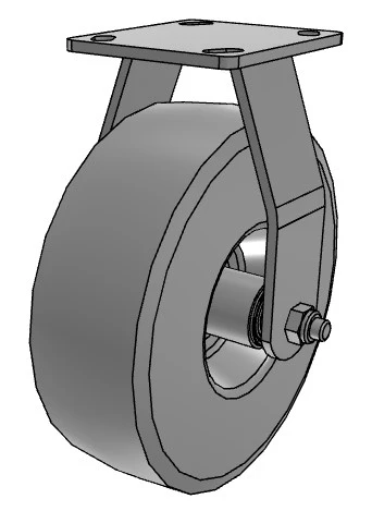 NFPF80RGD 8" Rigid Caster No Flat Pneumatic Wheel