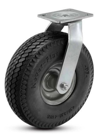 10" Swivel Caster No Flat Pneumatic Style Wheel