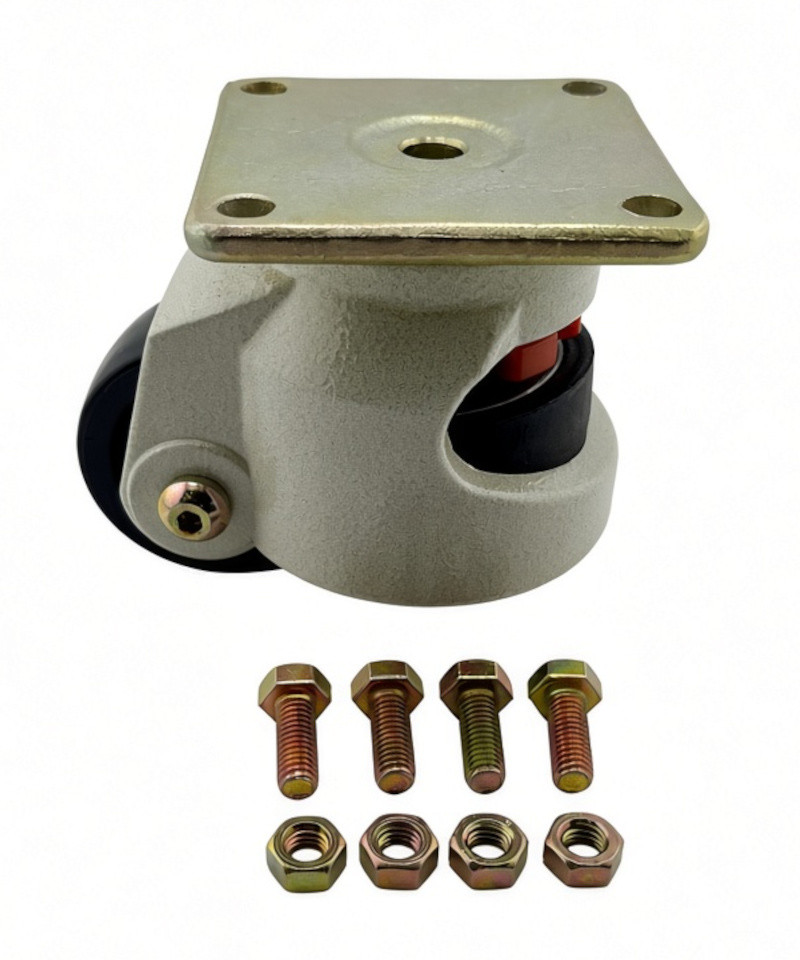 Access Casters 3" Leveling Caster Sets Square Plate Mount Nylon Wheel