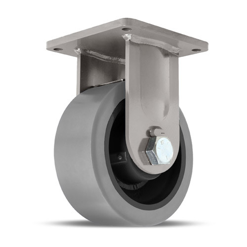 R-MD-104SGB95 Hamilton Maxi-Duty Rigid Caster with 10" x 4" Ultra-Thick DuraGlide Polyurethane on Forged Steel Wheel
