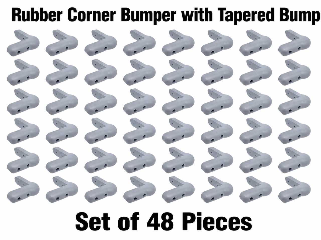 4 Inch Tapered Grey Corner Bumper Guard Polyurethane