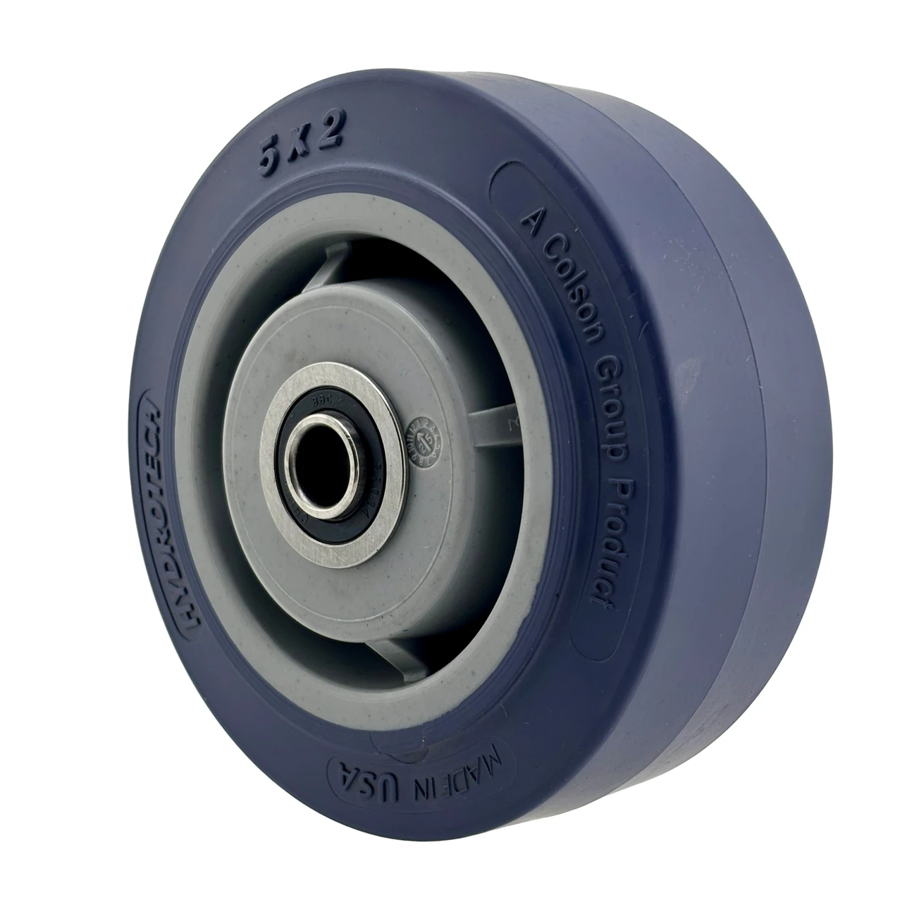 ER5X2TPEB 5 Inch Rigid Caster with Hydrotech Wheel, Precision Ball Bearings