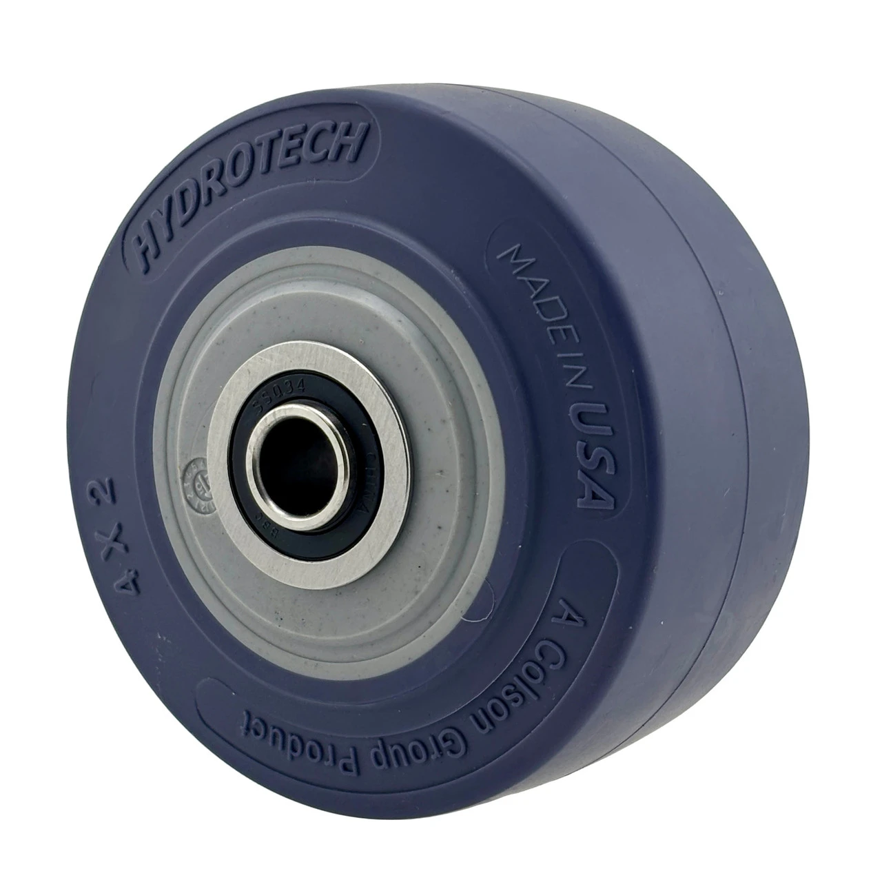 SSER4X2TPEB 4 Inch Stainless Steel Rigid Caster with Hydrotech Wheel with Precision Ball Bearings