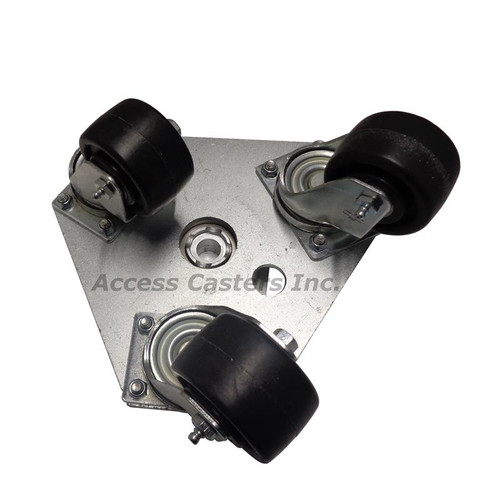 ZTC-3-HDPO Triple Swivel Dolly