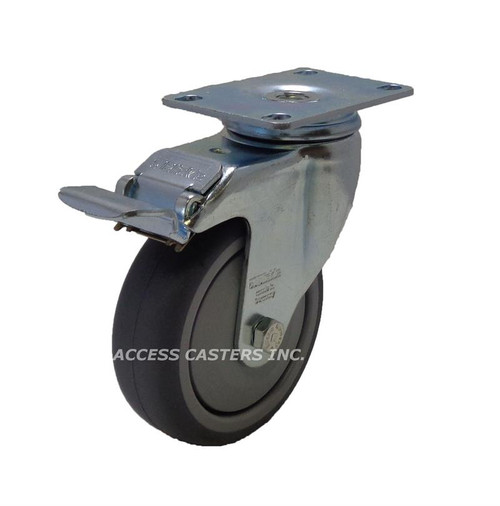 LKPA-TPA 126K-12-FI-FK Blickle 5 in Swivel Caster TPE Wheel Plate Caster