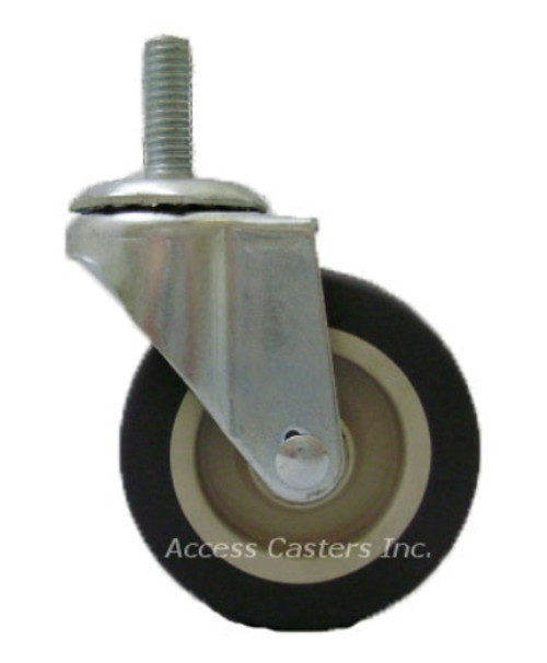 Poly on Poly Threaded Stem Swivel Caster Poly on Poly Threaded Stem Swivel Caster