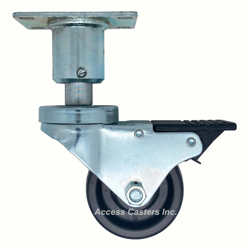 FR810-0651 Adjustable height brake caster for Frymaster