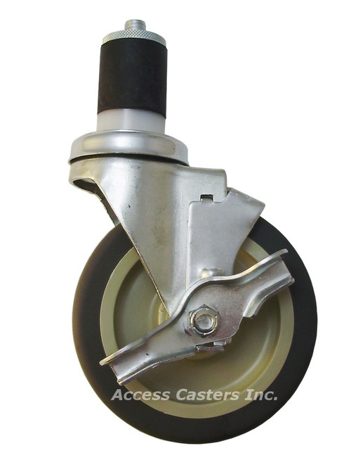 5EXTPSB 5" Expansion Stem Caster with Brake, TPR Wheel, 250 lb Capacity 5EXTPSB 5" Expansion Stem Caster with Brake, TPR Wheel, 250 lb Capacity