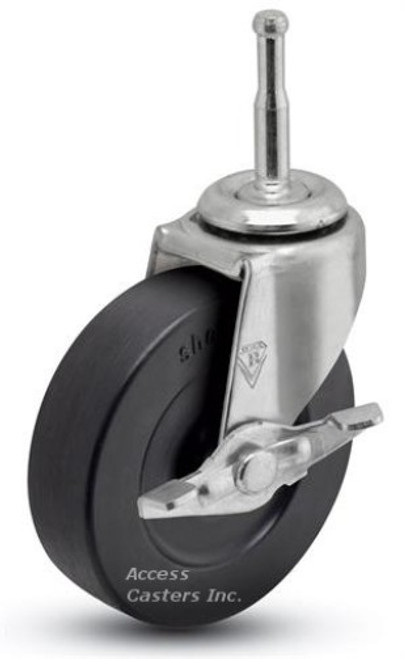 Soft Rubber Single Wheel Grip Neck Stem with Brake Soft Rubber Single Wheel Grip Neck Stem with Brake