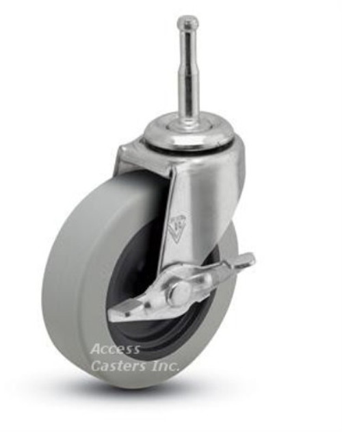 Polyurethane Single Wheel Grip Neck Stem with  Brake Polyurethane Single Wheel Grip Neck Stem with  Brake