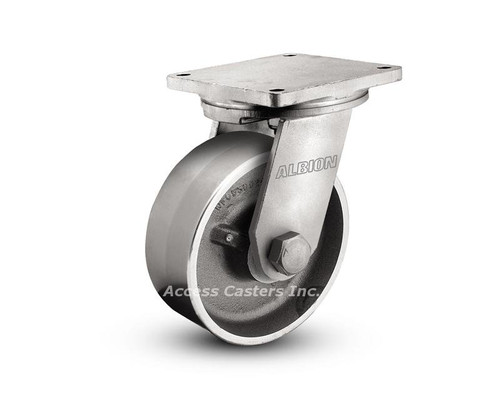 Picture shows caster with a 10 Inch x 3 Inch wheel.