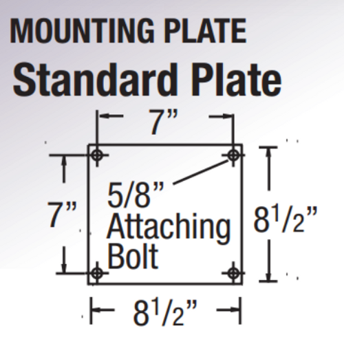 8.5 x 8.5 Top Plate