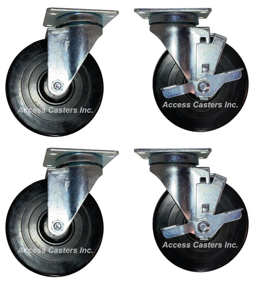 5VWCXLHS Caster set for Wolf Challenger XL Ranges