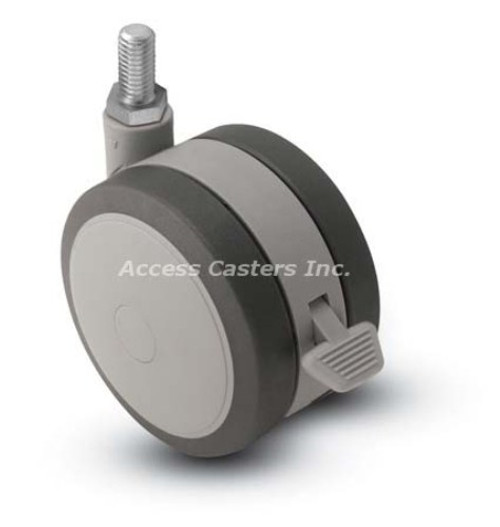 Softech Twin Wheel Threaded Stem Grey with Brake Softech Twin Wheel Threaded Stem Grey with Brake