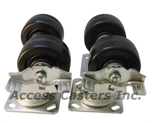 4" Heavy duty caster set