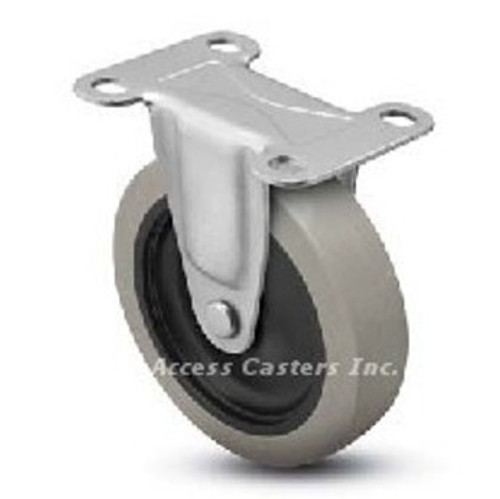 4SRETR 4" Rigid Caster Polyurethane Wheel