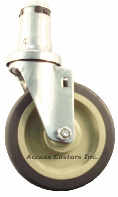 Adjustable caster wheel bullet stem Adjustable caster wheel bullet stem