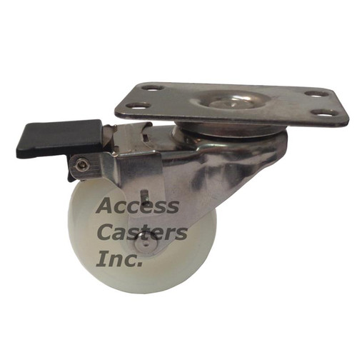 P1SX-NO20G-P-WB 2" stainless steel swivel caster with brake