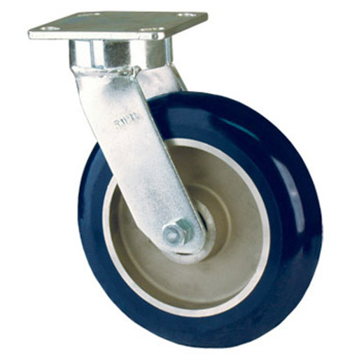 65-UAB-0821-S RWM 8" Kingpinless Swivel Caster, Torus Urethane on Aluminum Core
