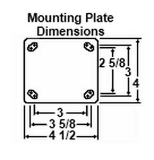 4 x 4.5 Plate Dimensions