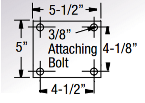 5 x 5.5 Plate Dimensions