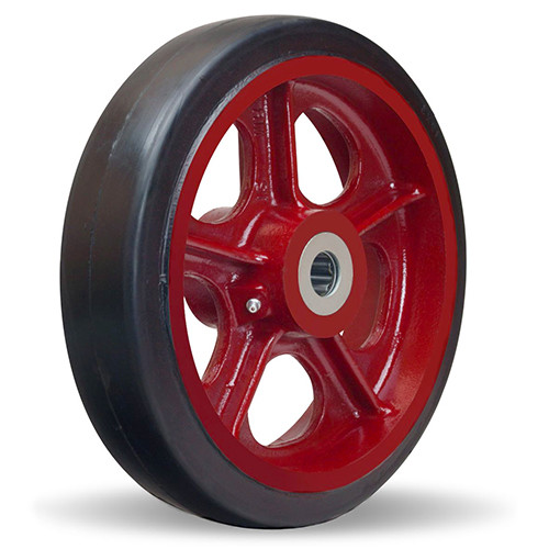 12" X 2-1/2" mold-on rubber load wheel