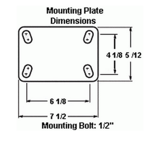 5.5 x 7.5 Plate Dimensions