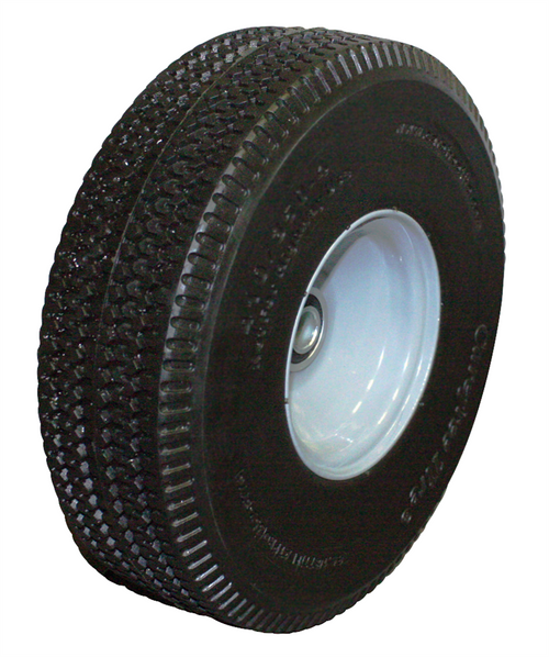 8 Balloon Cushion, Carefree (No-Flat Tire) Wheel With Bearings