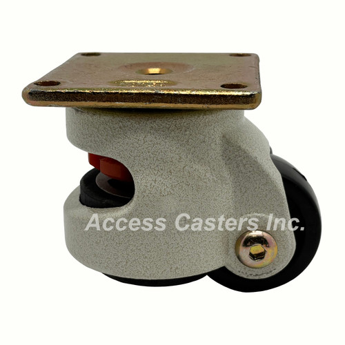 2P80F 2 inch Leveling Caster Square Top Plate