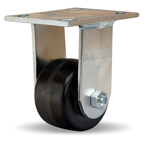R-523-P Hamilton Medium Duty Rigid Caster 3 1/4" Poly Wheel