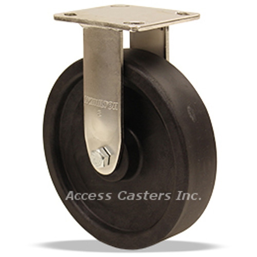 R-STA-8HNY 8" high temperature stainless steel STA rigid caster with scorch R-STA-8HNY 8" high temperature stainless steel STA rigid caster with scorch