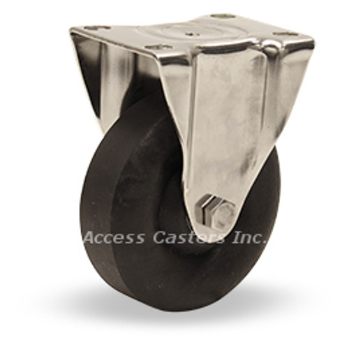 R-STL-4HNY 4" high temperature stainless steel rigid caster with scorcher w R-STL-4HNY 4" high temperature stainless steel rigid caster with scorcher w