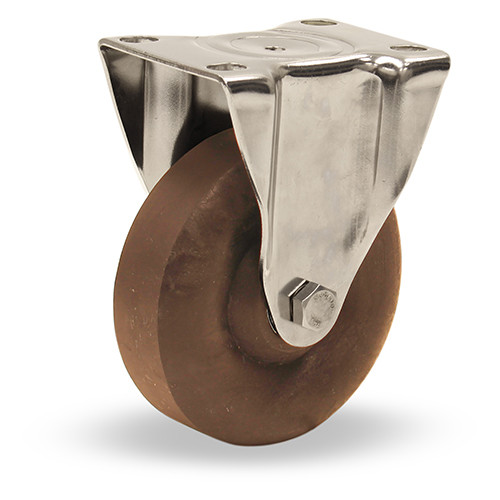 5" high temperature stainless steel rigid caster with scorcher wheel 5" high temperature stainless steel rigid caster with scorcher wheel