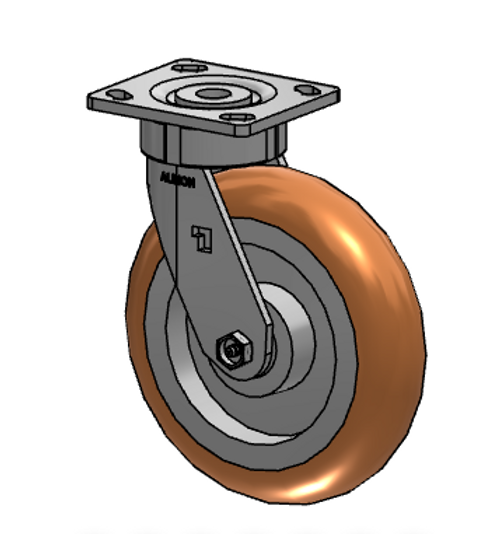 18PM0822880AS 8" Swivel Caster with Precision Sealed Swivel