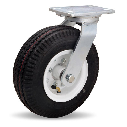 8" Dual Wheel Pneumatic Swivel Caster