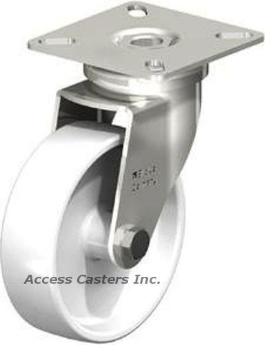 Blickle low height stainless steel total lock caster with 3 inch