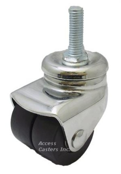 2SBDGT 2 inch caster with 400 pound capacity. 1/2"-13 x 1" stem, glass filled nylon wheels