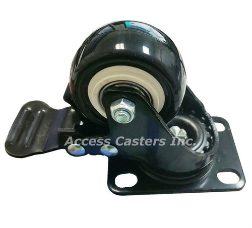 2" Total Lock Swivel Caster with Black Finish 2" Total Lock Swivel Caster with Black Finish
