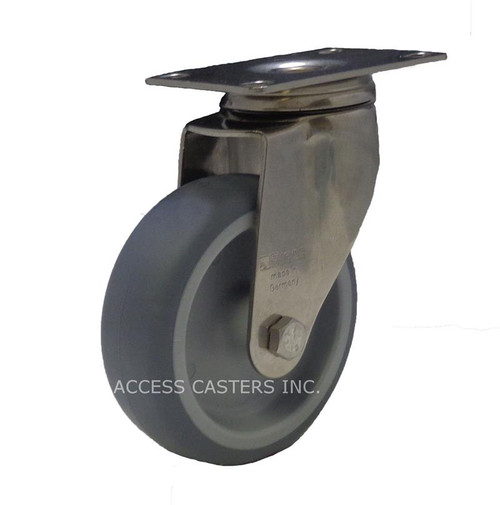 LKPXA-TPA 80G-12 Blickle 3 in Stainless Steel Swivel Caster TPE Wheel