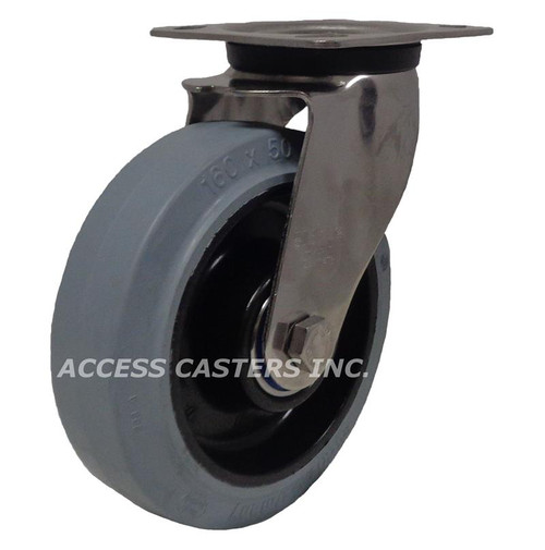 LEX-POEV 160XKA-14-SG Blickle 6" Swivel Stainless Steel Caster POEV Wheel P