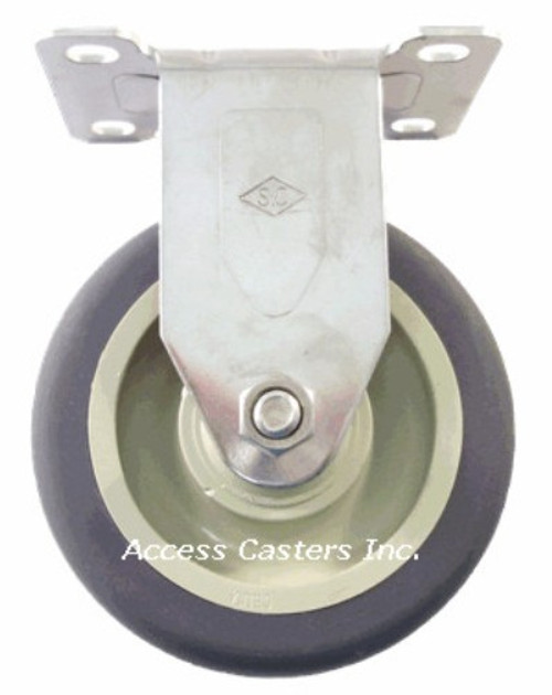 3" Rigid Caster Stainless Steel Poly Wheel 3" Rigid Caster Stainless Steel Poly Wheel