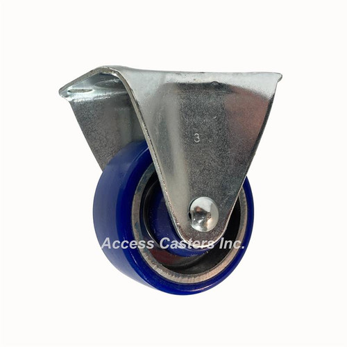 3D21PAR 3" polyurethane on aluminum core rigid caster